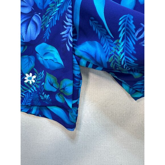 Apparenza Women's Summer Skorts Plus Size 24W Blue Floral Tropical Beach Casual - Picture 5 of 12